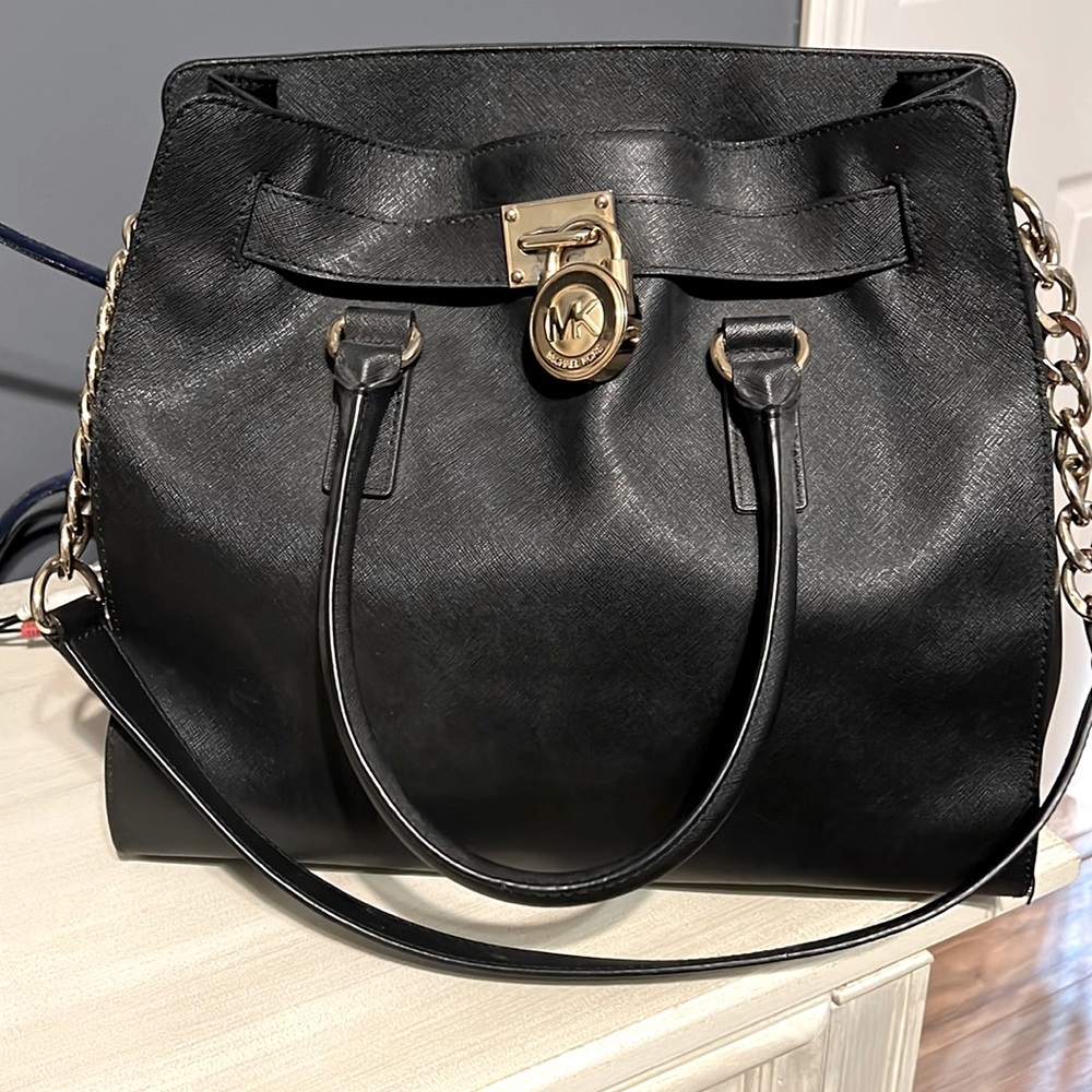 Gently used Michael Kors large Hamilton tote with dust bag